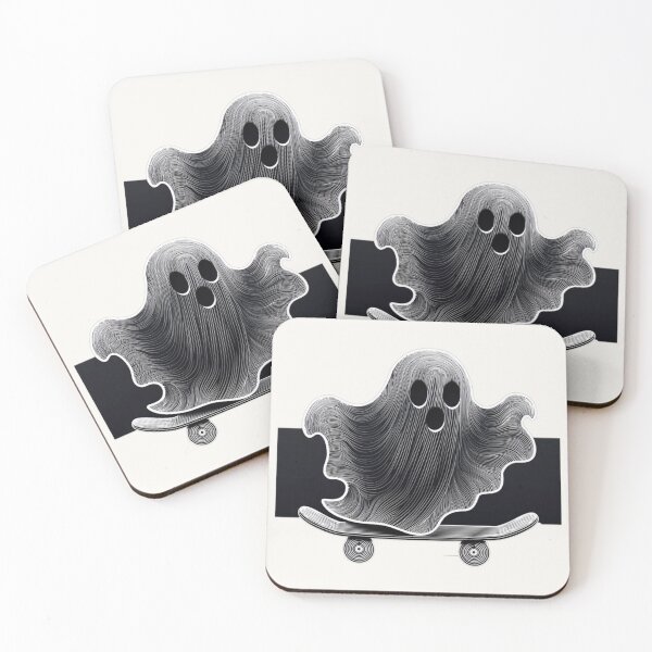 Item preview, Ghost on a Skateboard Halloween or Just Spooky Design designed and sold by PureGoldDesigns.