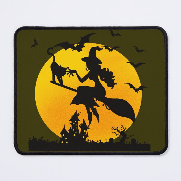 Item preview, Vintage Halloween Haunted House Witch Design designed and sold by petpuppymania.