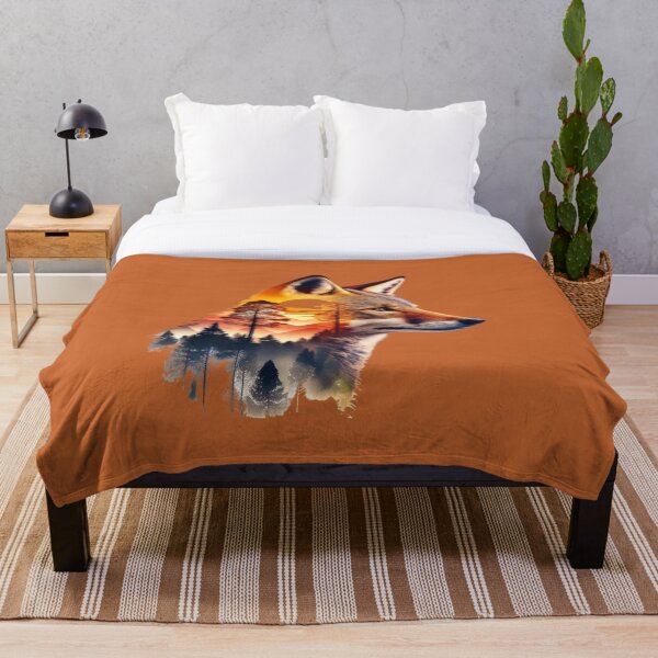 Artikelvorschau, Coyote and Sunset Wilderness Art – Spirit of the Wild Nature Design entworfen und verkauft von ActiveOutdoorLiving.