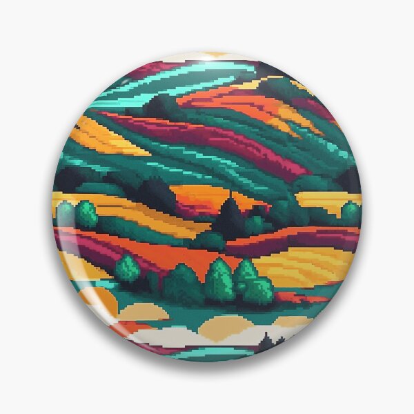 Item preview, Lush Pixelized Forest Pattern | Tree Art | Nature-Inspired Pattern designed and sold by UnhingedBird.
