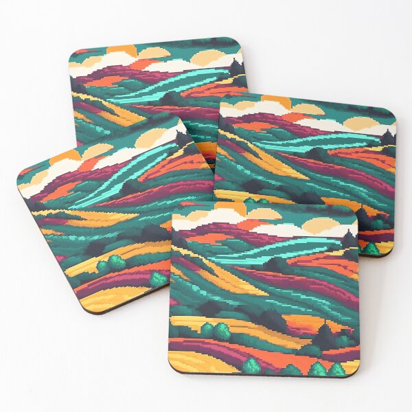 Item preview, Lush Pixelized Forest Pattern | Tree Art | Nature-Inspired Pattern designed and sold by UnhingedBird.