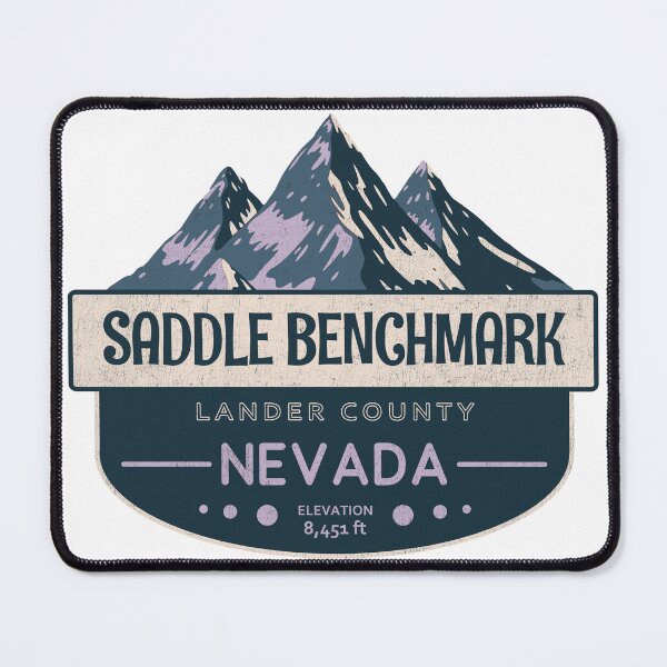 Item preview, Saddle Benchmark, Lander County, Nevada, Mountain Design designed and sold by Wanderful-roads.