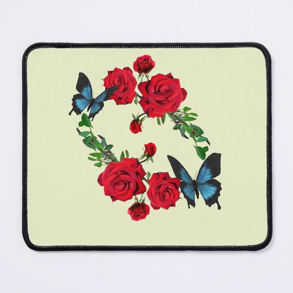 Item preview, Red Roses & Blue Butterflies – Streetwear Romantic Vibe designed and sold by lumar23.