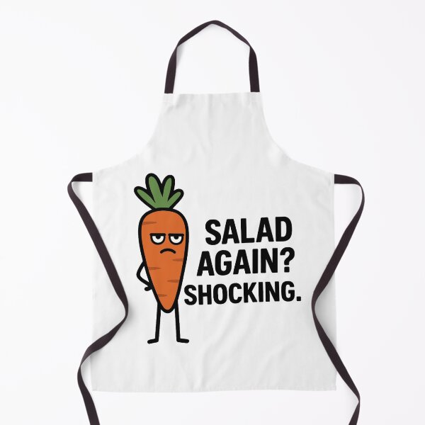 Item preview, Juno The Carrot –“Salad Again? Shocking” . Humor Cartoon Art designed and sold by Moodzu.