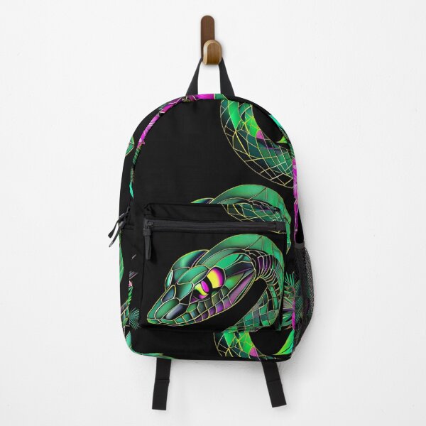 Item preview, Lime Green Geometric Snake | Retro Floral Serpent Art for Nature Lovers designed and sold by Naturalite19.