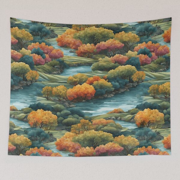 Item preview, Lush Green Forest Pattern | Tree Art | Nature-Inspired Pattern designed and sold by UnhingedBird.