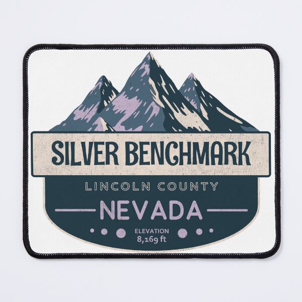 Item preview, Silver Benchmark, Lincoln County, Nevada, Mountain Design designed and sold by Wanderful-roads.