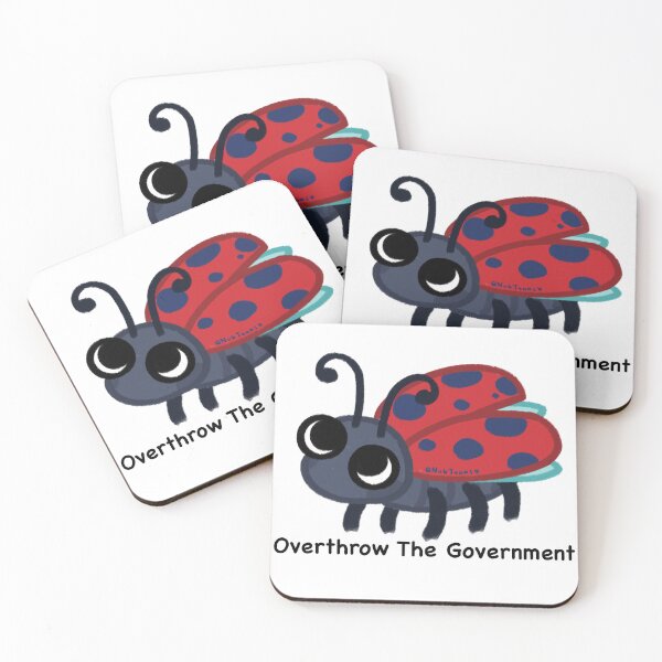 Item preview, Anarcy Ladybug Sticker designed and sold by NubToons.