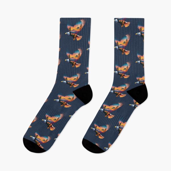 Item preview, Eagle and Sunset Wilderness Art – Soaring Freedom Nature Design designed and sold by ActiveOutdoorLiving.