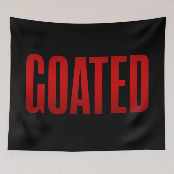 Item preview, GOATED, Red Condensed designed and sold by Memes N Lore .