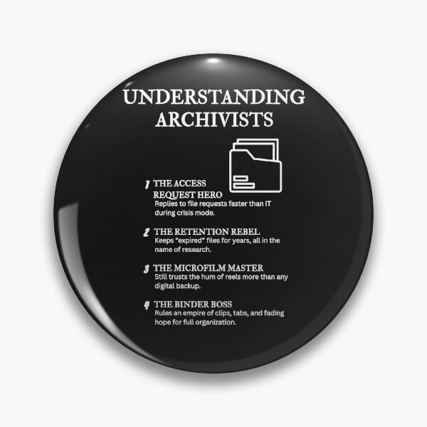 Item preview, Funny Archivist Humor – The Understanding Archivists Series – Black designed and sold by PsyFlow35.