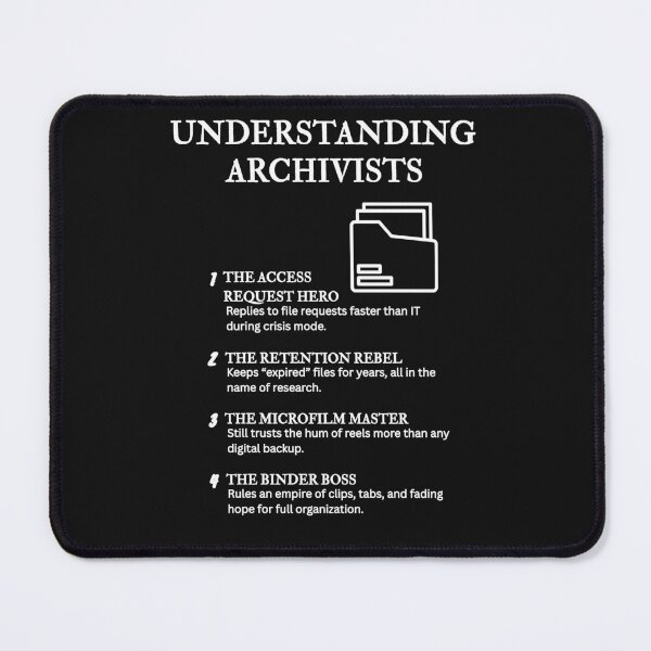 Item preview, Funny Archivist Humor – The Understanding Archivists Series – Black designed and sold by PsyFlow35.