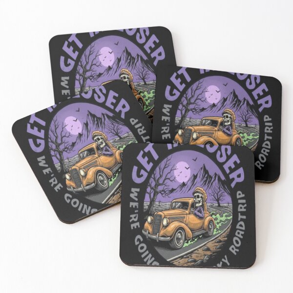 Item preview, Spooky Skeleton Roadtrip - Get In Loser Halloween designed and sold by creativerooney.