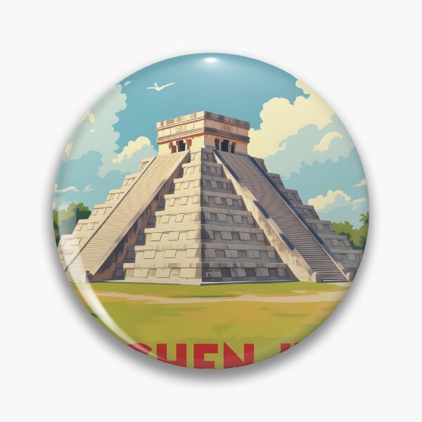 Item preview, Chichen Itza: Vintage-Style Painterly Travel Poster designed and sold by LSVart.
