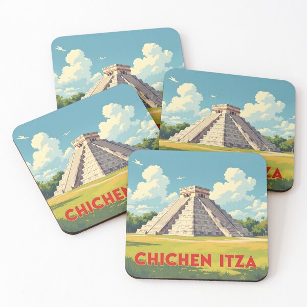 Item preview, Chichen Itza: Vintage-Style Painterly Travel Poster designed and sold by LSVart.