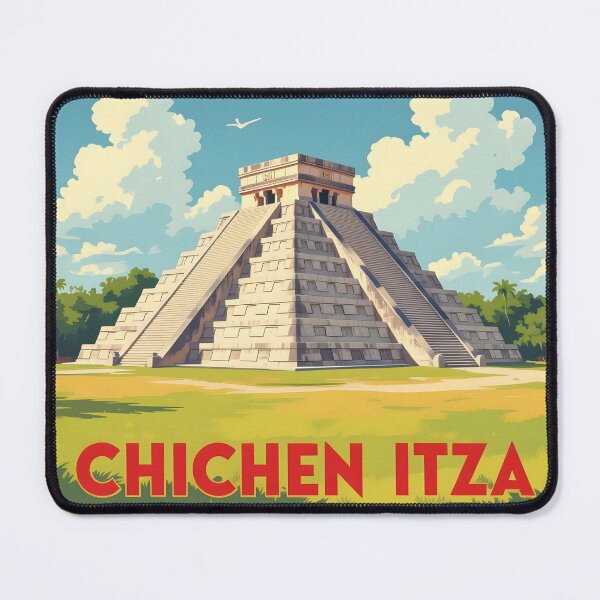 Item preview, Chichen Itza: Vintage-Style Painterly Travel Poster designed and sold by LSVart.