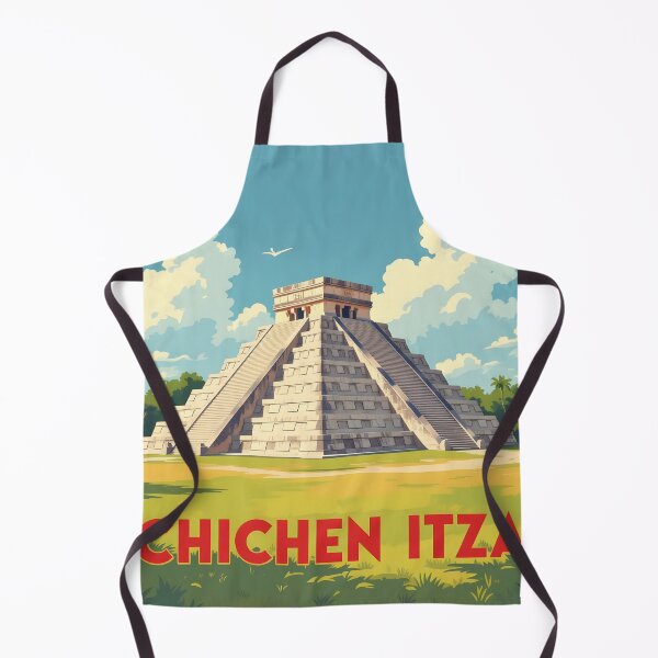 Item preview, Chichen Itza: Vintage-Style Painterly Travel Poster designed and sold by LSVart.