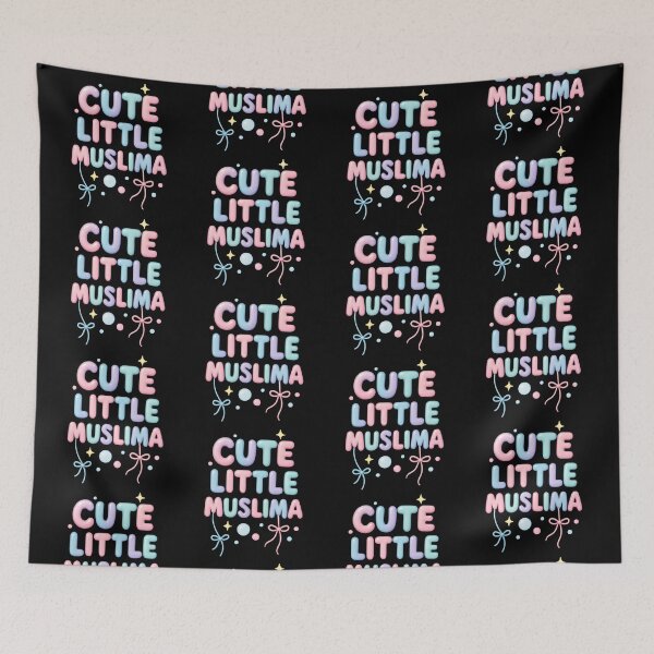 Item preview, Cute Little Muslima ( pink ) - Islamic Kids Design designed and sold by D-Islamic.