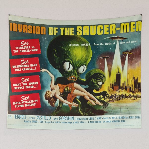 Item preview, INVASION OF THE SAUCER MEN designed and sold by angrypixelart.