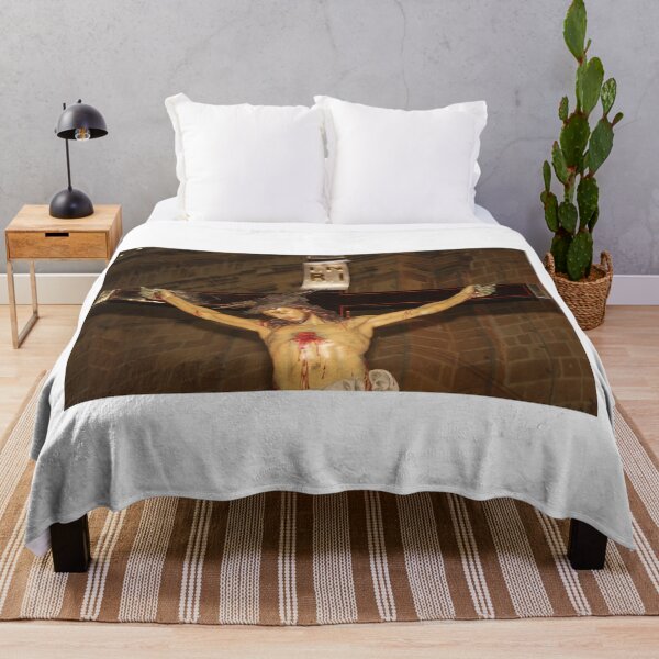 Item preview, Statue Of Jesus Christ On Cross, Crucifixion Scene With Blood Stains And Crown Of Thorns designed and sold by Nmallia.