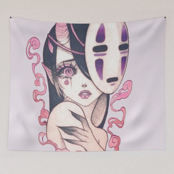Item preview, devil girl with mask  designed and sold by forestgrump.