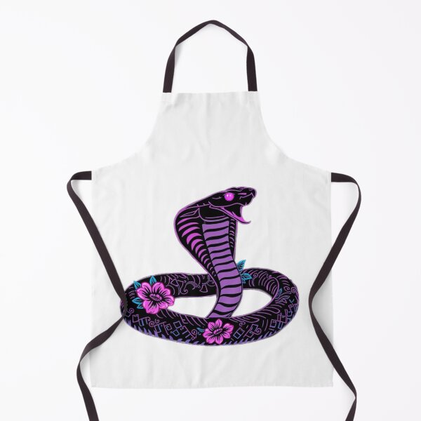 Item preview, Cobra | Retro Serpent with Rose on Black Background designed and sold by Naturalite19.