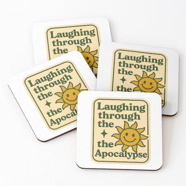 Item preview, Laughing Through the Apocalypse Retro Design designed and sold by myselftherapy.