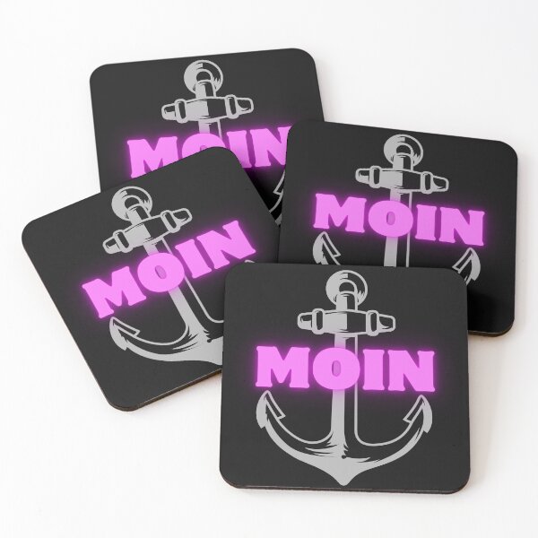 Artikelvorschau, MOIN Anker Design – Norddeutscher Gruß mit maritimem Stil in Pink entworfen und verkauft von Fies-und-Fein.