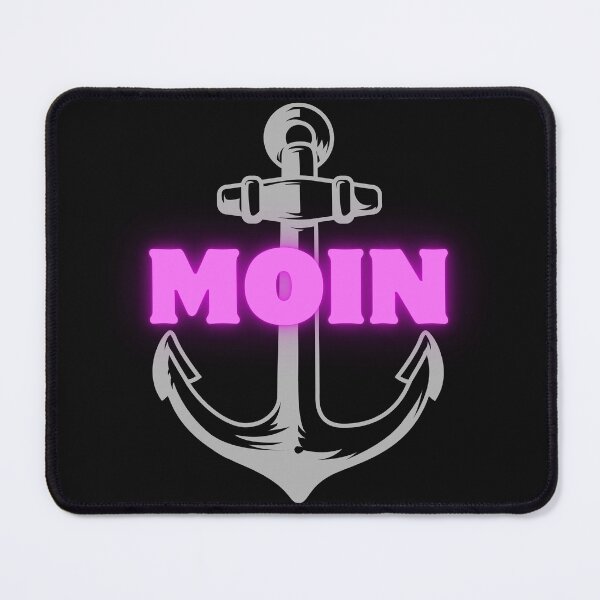 Item preview, MOIN Anker Design – North German greeting with maritime style in pink designed and sold by Fies-und-Fein.