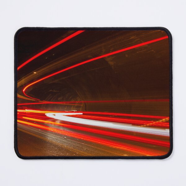 Item preview, Long Exposure Night Tunnel With Red Light Trails From Moving Cars designed and sold by Nmallia.