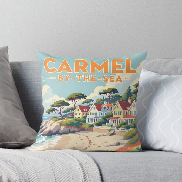 Item preview, Carmel by-the-Sea: Vintage-Style Painterly Travel Poster designed and sold by LSVart.