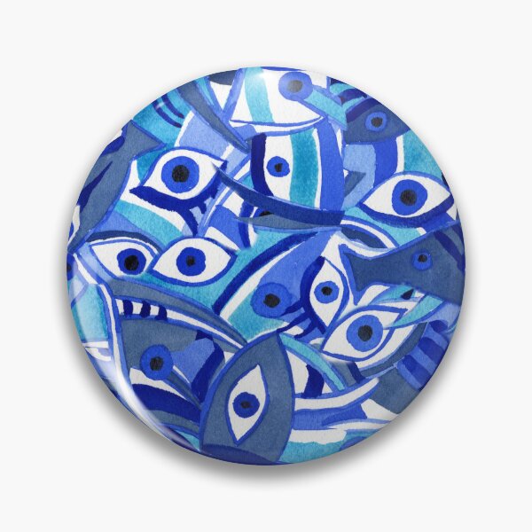 Item preview, Gorgeous Magic Eye Blue Beach Theme Pattern Watercolor  designed and sold by Irina Sztukowski.