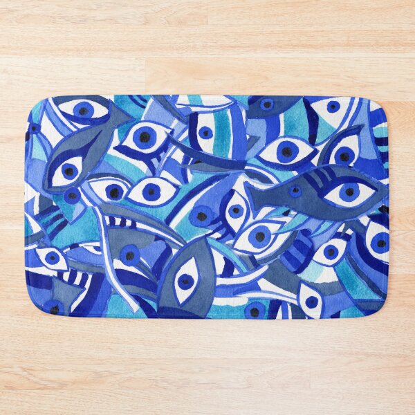 Item preview, Gorgeous Magic Eye Blue Beach Theme Pattern Watercolor  designed and sold by Irina Sztukowski.