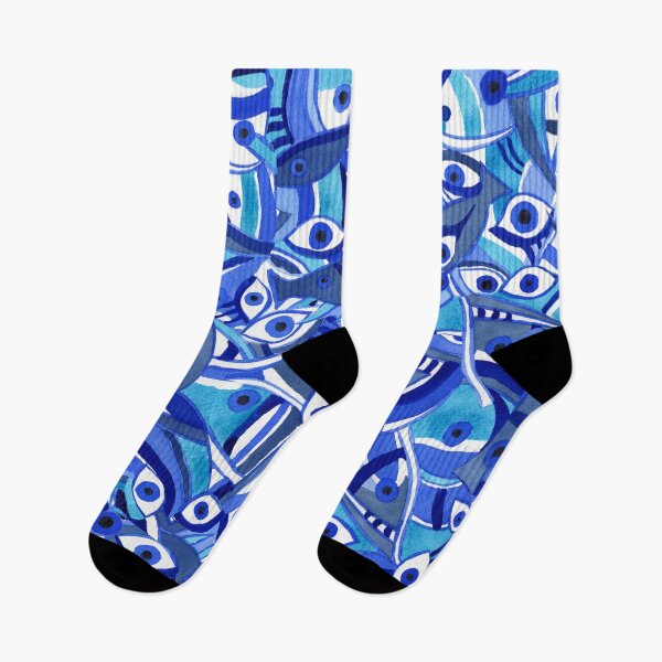Item preview, Gorgeous Magic Eye Blue Beach Theme Pattern Watercolor  designed and sold by Irina Sztukowski.