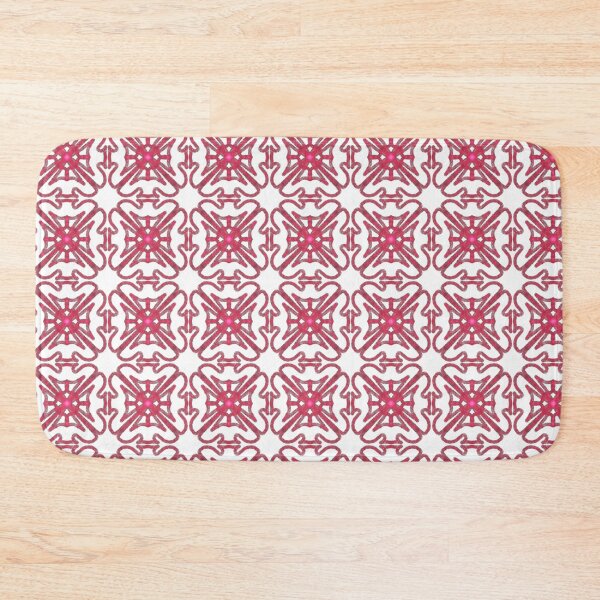 Item preview, Shiny Cockscomb Color Vintage Pattern – Deep Red, Burgundy & Olive Design designed and sold by Phoenix Art Studio.
