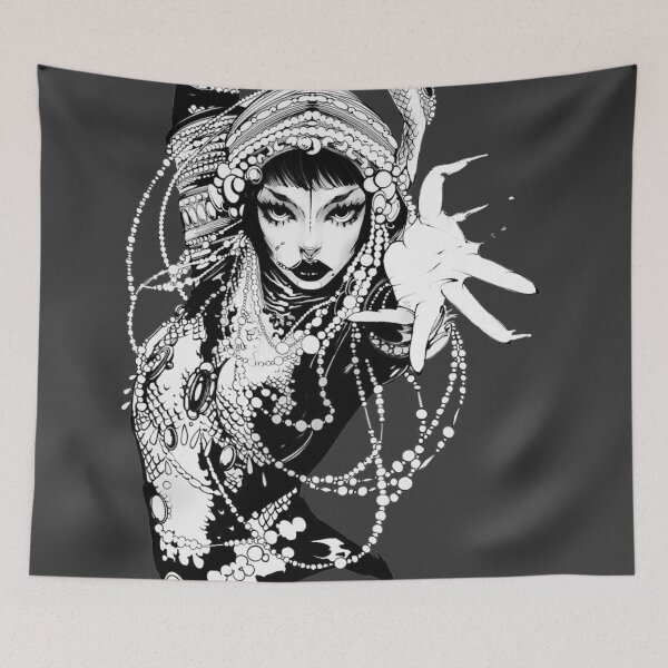 Item preview, Jibaro golden women halloween print  designed and sold by forestgrump.