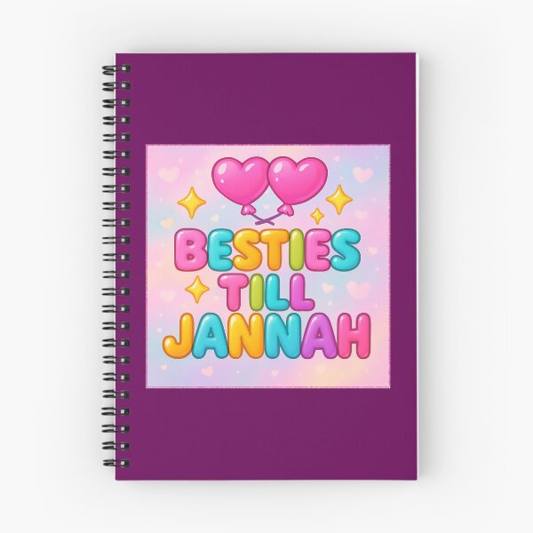 Item preview, Besties Till Jannah ( with Bg ) - Colorful Islamic Friendship Design designed and sold by D-Islamic.