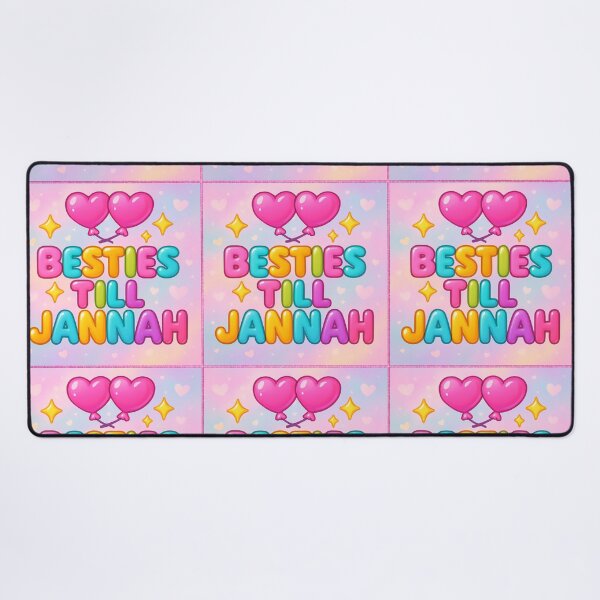 Item preview, Besties Till Jannah ( with Bg ) - Colorful Islamic Friendship Design designed and sold by D-Islamic.