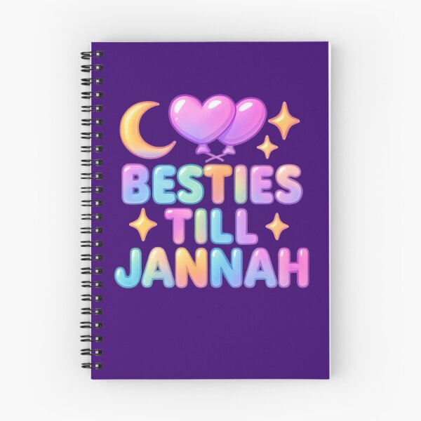 Item preview, Besties Till Jannah ( purple ) - Colorful Islamic Friendship Design designed and sold by D-Islamic.