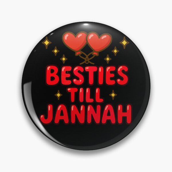 Item preview, Besties Till Jannah ( red ) - Colorful Islamic Friendship Design designed and sold by D-Islamic.