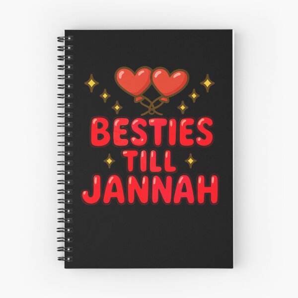 Item preview, Besties Till Jannah ( red ) - Colorful Islamic Friendship Design designed and sold by D-Islamic.