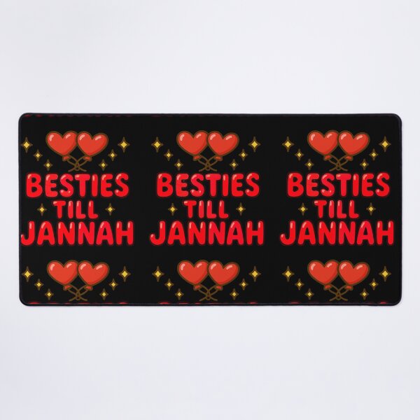 Item preview, Besties Till Jannah ( red ) - Colorful Islamic Friendship Design designed and sold by D-Islamic.