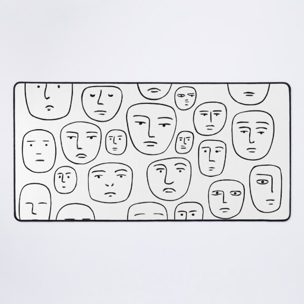 Item preview, Abstract Faces Line Art – Minimalist Transparent Design designed and sold by The Sandy Design Store.