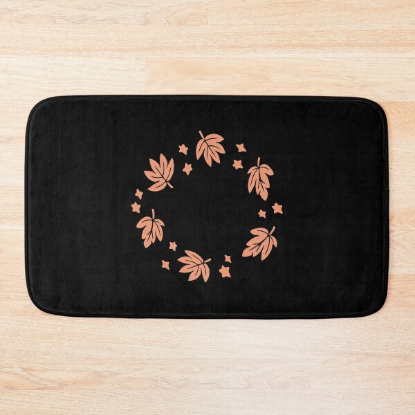 Item preview, Orange Autumn Maple Leaves Sparkling Round Frame Wreath designed and sold by shirt-o-mat.