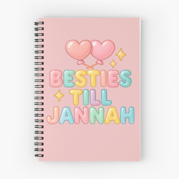 Item preview, Besties Till Jannah ( pastel ) - Colorful Islamic Friendship Design designed and sold by D-Islamic.