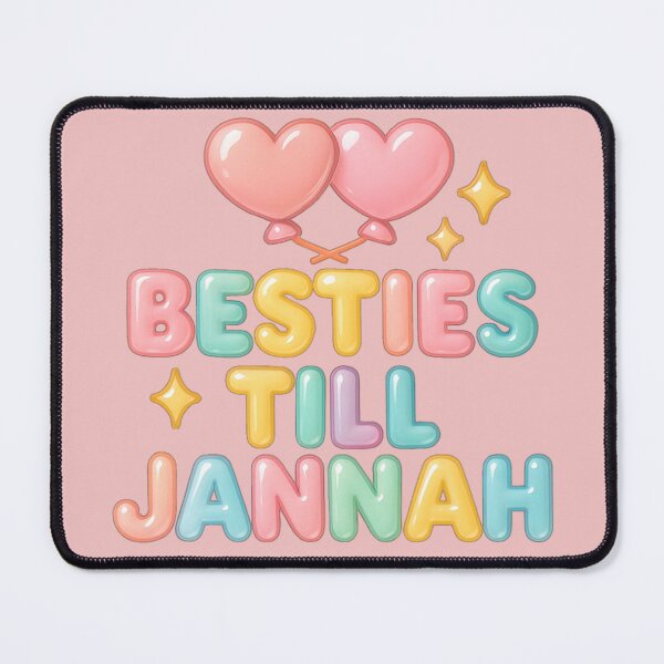 Item preview, Besties Till Jannah ( pastel ) - Colorful Islamic Friendship Design designed and sold by D-Islamic.