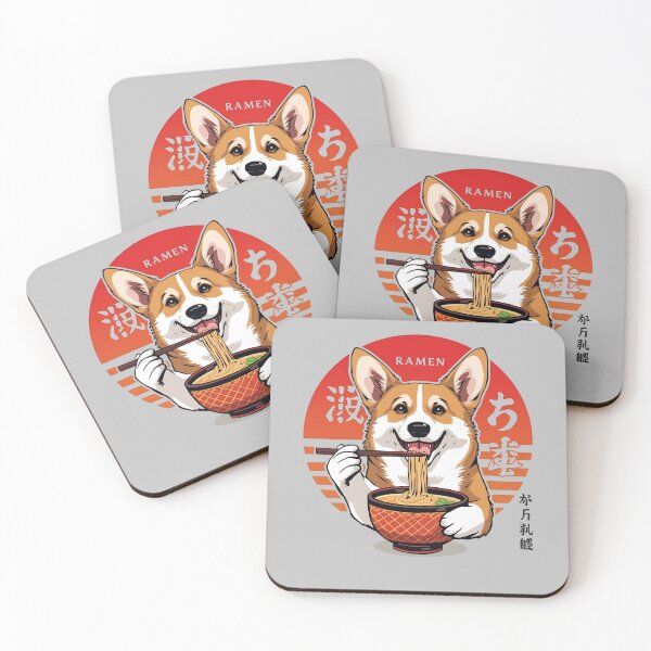 Item preview, Corgi Dog Eating Ramen designed and sold by BKDIGITALSHOP.