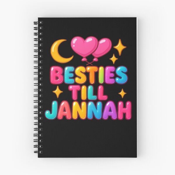 Item preview, Besties Till Jannah - Colorful Islamic Friendship Design designed and sold by D-Islamic.