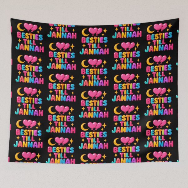 Item preview, Besties Till Jannah - Colorful Islamic Friendship Design designed and sold by D-Islamic.
