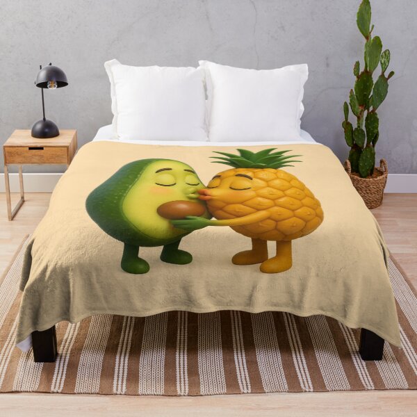 Item preview, Tropical kiss between avocado and pineapple designed and sold by DesignShopAD.